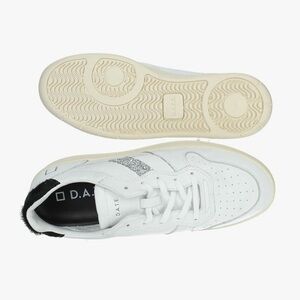 Women's White and Black Sneakers